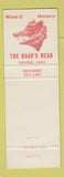 Matchbook Cover - The Boar's Head Oxford OH Miami U Western WEAR