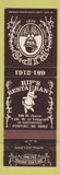 Matchbook Cover - Rip's Restaurant Pontiac MI pig WEAR