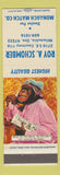 Matchbook Cover - Monarch Match Roy Schomber Milwaukie OR monkey