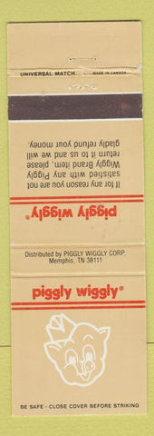Matchbook Cover - Piggly Wiggly Grocery Stores Memphis TN pig