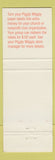 Matchbook Cover - Piggly Wiggly Grocery Stores Memphis TN pig