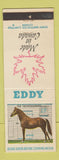 Matchbook Cover - Eddy Matches Canada Horse WORN