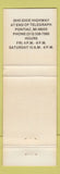 Matchbook Cover - County Fair Antique Flea Market Warren MI Napoleon Monkey