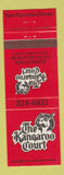 Matchbook Cover - The Kangaroo Court San Antonio TX