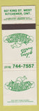 Matchbook Cover - Koalaby's Restaurant Kitchener ON Koala