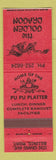 Matchbook Cover - The Golden Dragon Chinese Restaurant Billings MT