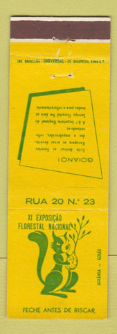 Matchbook Cover - National Forest Brazil Goiano Squirrel?