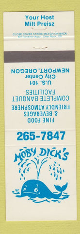 Matchbook Cover - Moby Dick's Newport OR restaurant