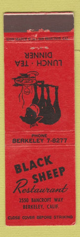 Matchbook Cover - Black Sheep Restaurant Berkeley CA