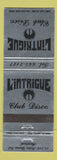 Matchbook Cover - L'Intrigue Club Disco Montreal QC WEAR
