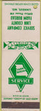 Matchbook Cover - Service Co Linn County Linneus MO agriculture