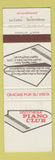 Matchbook Cover - Disco Piano Club La Colina Terremolinos