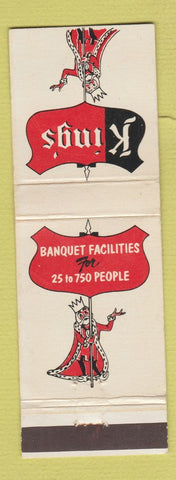 Matchbook Cover - King's Restaurants Compton Long Beach Downey CA WEAR