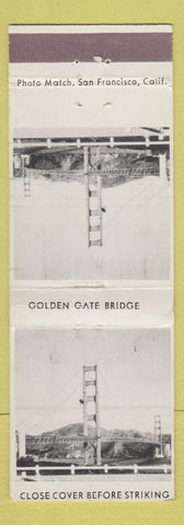 Matchbook Cover - San Francisco CA Tourism Golden Gate Bridge WEAR