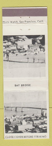 Matchbook Cover - San Francisco CA Tourism Bay Bridge Oakland