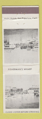 Matchbook Cover - San Francisco CA Tourism Fisherman's Wharf WEAR