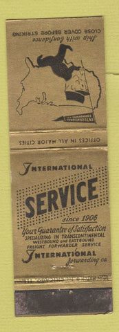 Matchbook Cover - International Forwarding Trucking