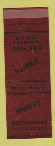 Matchbook Cover - Uphoff's Restaurant Madison WI SAMPLE