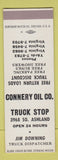 Matchbook Cover - Connery Oil Truck Shop Chicago IL SAMPLE