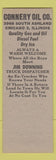 Matchbook Cover - Connery Oil Truck Shop Chicago IL SAMPLE