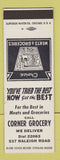 Matchbook Cover - Corner Grocery  SAMPLE