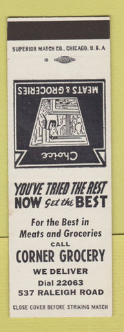 Matchbook Cover - Corner Grocery  SAMPLE