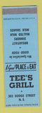 Matchbook Cover - Tee's Grill Dodge St Omaha? SAMPLE