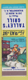 Matchbook Cover - Talley's Grill Washington DC SAMPLE