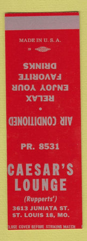 Matchbook Cover - Caesar's Lounge St Louis MO SAMPLE
