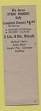 Matchbook Cover - The Tavern Steak House Hollywood FL SAMPLE