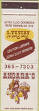 Matchbook Cover - Ansara's Redwood City CA
