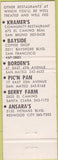 Matchbook Cover - Ansara's Redwood City CA