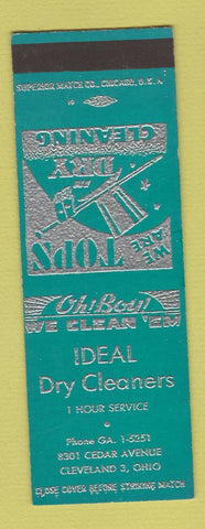 Matchbook Cover - Ideal Dry Cleaners Cleveland OH SAMPLE
