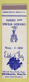 Matchbook Cover - Edith & Fritz Seafood Miami FL restaurant SAMPLE