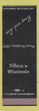 Matchbook Cover - Boop and Lou Fillmore WI SAMPLE