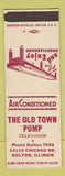 Matchbook Cover - Old Town Pump Dolton IL shuffleboard SAMPLE