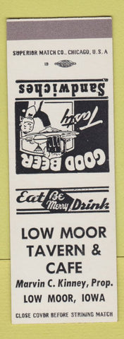 Matchbook Cover - Low Moor Tavern Cafe Low Moor IA SAMPLE