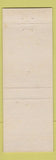 Matchbook Cover - Ed Alexander Shenango Township Road Supervisor New Castle PA