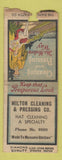 Matchbook Cover - Milton Cleaning Pressing WEAR DQ BOBTAIL