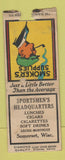 Matchbook Cover - Sportsmen's HQ Tobacco Somerset WI WORN DQ BOBTAIL