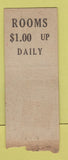 Matchbook Cover - New Union Square Hotel New York City DQ BOBTAIL