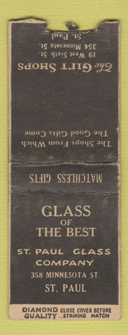 Matchbook Cover - The Gift Shops St Paul MN Glass WEAR DQ BOBTAIL