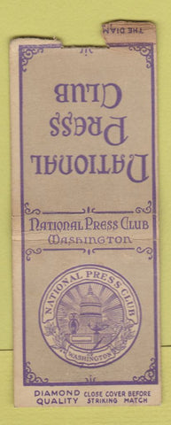Matchbook Cover - National Press Club Washington DC DQ BOBTAIL