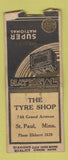 Matchbook Cover - Tyre Shop National St Paul MN WEAR DQ BOBTAIL