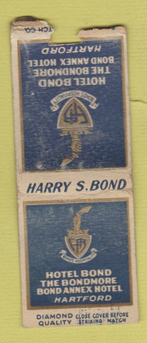 Matchbook Cover - Hotel Bond Hartford CT WEAR DQ BOBTAIL