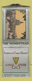 Matchbook Cover - The Homestead Virginia Hot Springs DQ BOBTAIL