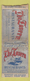 Matchbook Cover - The Tavern Restaurant Bridgeport CT  WORN DQ BOBTAIL