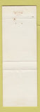 Matchbook Cover - Harlan Mone Justice Peace New Castle PA Shenango WEAR