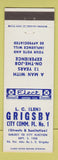 Matchbook Cover - LC Len Grigsby City Commissioner Election Gadsden? AL