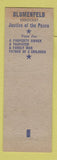 Matchbook Cover - Edwin B Blumenfeld Justice Peace Election Michigan Township IN